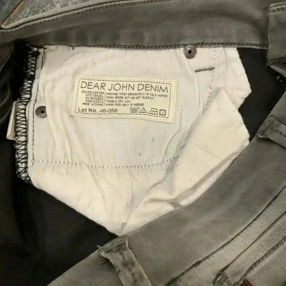 DEAR JOHN CIGARETTE MEDIUM GRAY LEGGING JEANS SIZE 30 - Picture 7 of 8